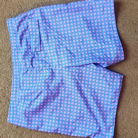 Jachs New York Swim Trunks Men's Size Large Pink Blue Lined Bathing Suit Shorts - Picture 8 of 15